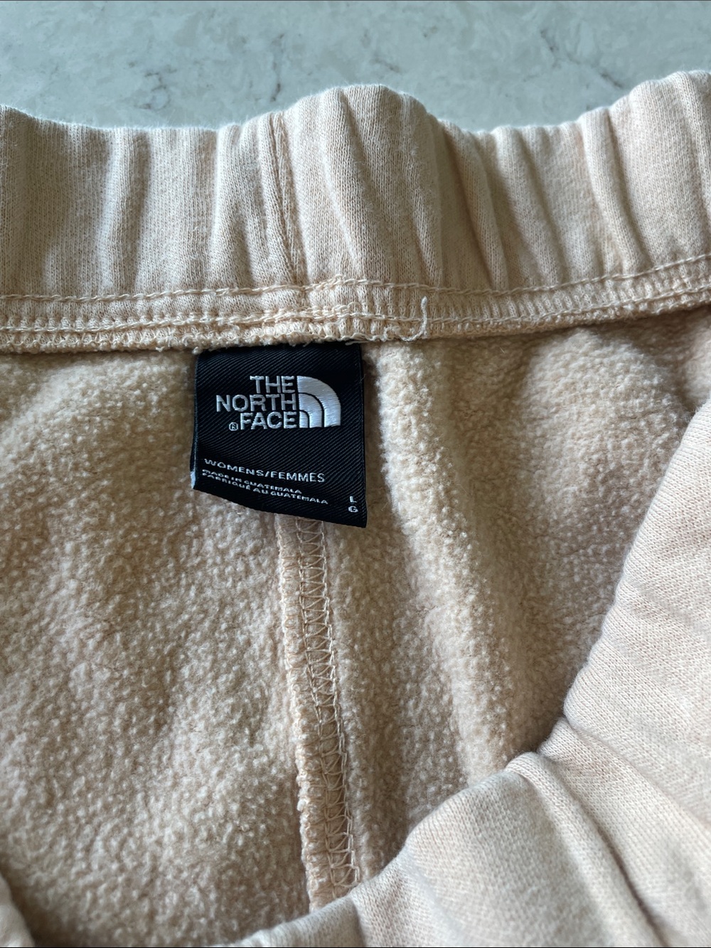The North Face Half Dome Women's Peach Elastic-Waist Pull-On Shorts size L - Picture 3 of 5